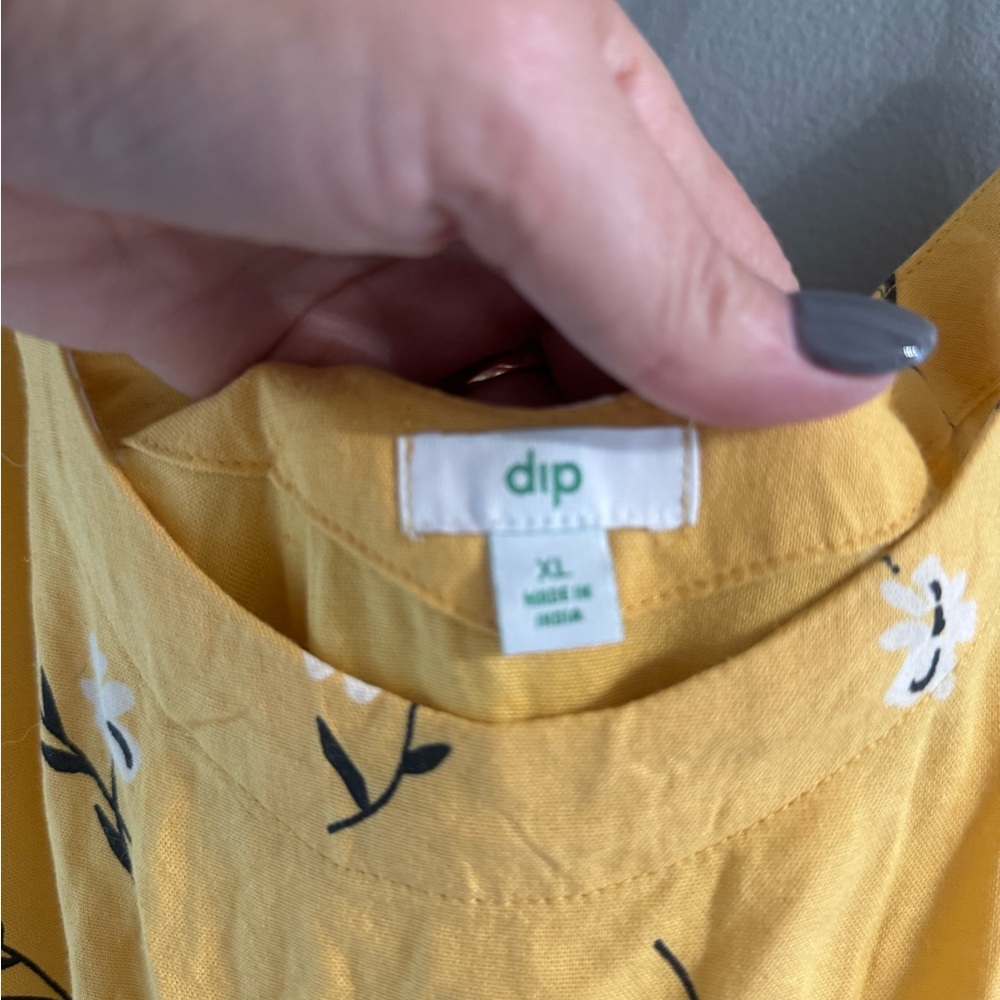 Dip Yellow Floral Dress - Picture 5 of 8